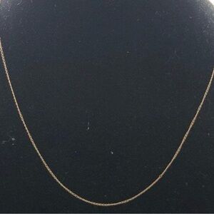 Delicate 14k gold curb chain